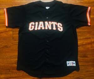 Y2K Majestic Genuine Meechandise San Francosco Giants Jersey sz L BONDS